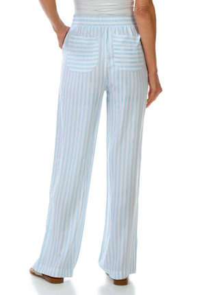 Thumbnail 2: Express Women's Stripe Drawstring Wide Leg Pants 
