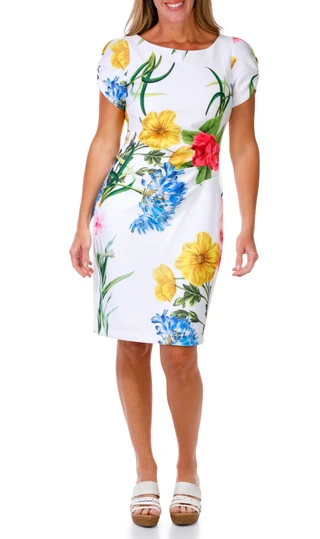 Thumbnail 1: Karl Lagerfeld Women's Short Sleeve Sheath Dress 
