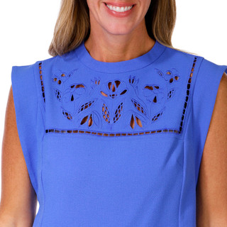 Thumbnail 2: Vince Camuto Women's Embroidered Neck Dress 