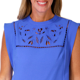 Thumbnail 3: Vince Camuto Women's Embroidered Neck Dress 