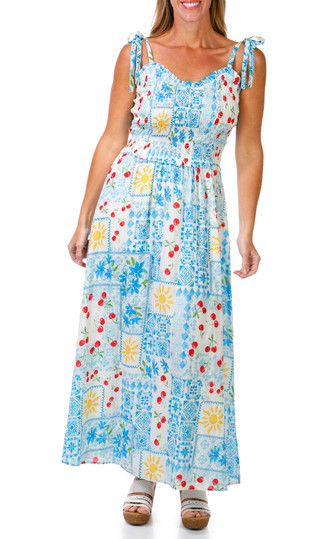 Thumbnail 1: BILA Women's Sleeveless Smocked Fairfax Midi Dress 