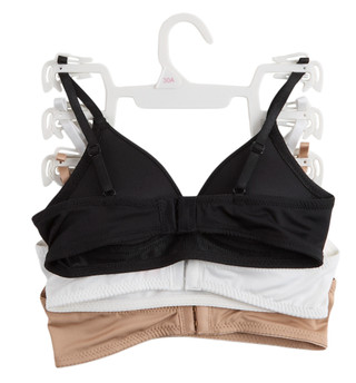 Thumbnail 2: Rene Rofe Girls 3 Pk Wire-Free Lightly Padded Bras Set 