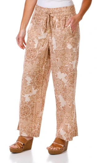 Thumbnail 1: Nautica Women's Tile Linen Pants 