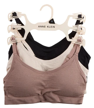 Thumbnail 1: ANNE KLEIN Women's 3 Pk Seamless Comfort Bra Set 
