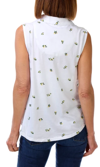 Thumbnail 2: Emily Daniels Women's Sleeveless Polo Top 
