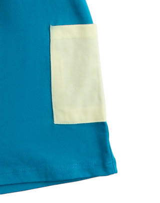 Thumbnail 3: PL KIDS Toddler Boys 2 Pc Colorblock Tee & Shorts 
