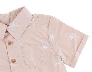 Thumbnail 2: PL KIDS Toddler Boys 2 Pc Button Front Shirt & Shorts Set 