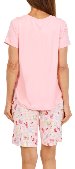 Thumbnail 2: JACLYN Women's 3 Pc Pajama Shorts Set 