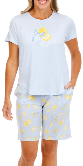 Thumbnail 1: JACLYN Women's 3 Pc Pajama Shorts Set 