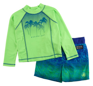 Thumbnail 1: Body Glove Little Boys 2 Pc Swim Trunks Set 