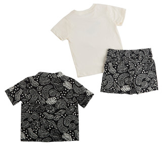 Thumbnail 2: Stitch & Stone Little Boys 3 Pc Button Down Shirt & Graphic Tee Set 