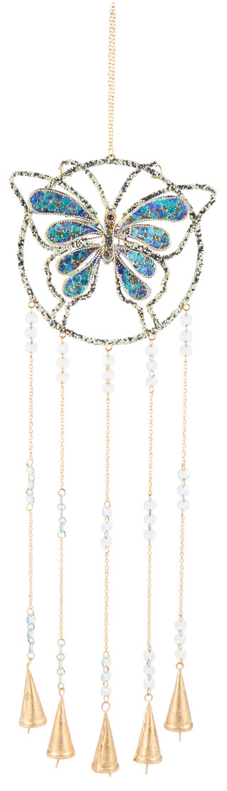 Thumbnail 1: Sagebrook Home 30 in Mosaic Butterfly Windchime  