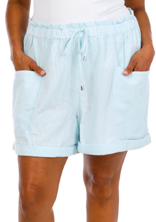 Thumbnail 1: Lands End Women's Plus Solid Cuff Shorts  
