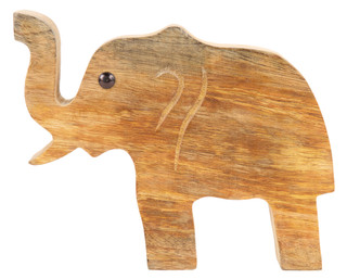 Thumbnail 1: Sagebrook Home 8x6 in Wooden Elephant  
