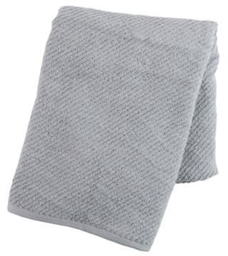 Thumbnail 2: Blossom New York  30x54 Solid Ribbed Bath Towel 