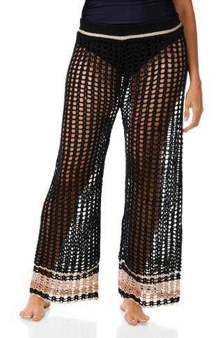 Thumbnail 1: SURF GYPSY Women's Crochet Swim Cover Up Pants 