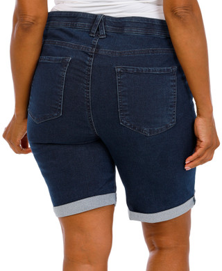Thumbnail 2: Angels Women's Plus Denim Bermuda Shorts  