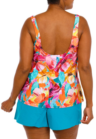Thumbnail 3: Maxine of Hollywood Women's Plus 2 Pc Swimsuit Tankini Set  