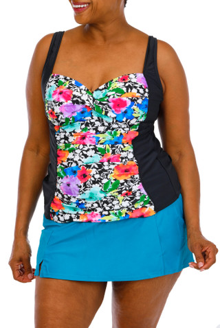 Thumbnail 1: Maxine of Hollywood Women's Plus 2 Pc Tankini Swimsuit  