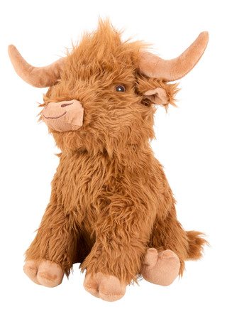 Thumbnail 1: Multipet Jumbo Highland Cow Pet Toy 