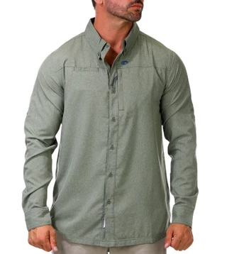 Thumbnail 1: COSTA Men's Performance Technical Button Down Long Sleeve Shirt 
