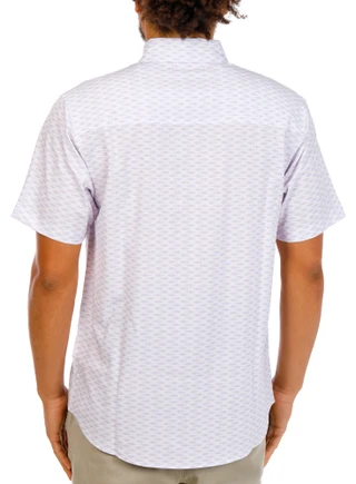 Thumbnail 3: Anglr Men's Short Sleeve Print Button Down Shirt 