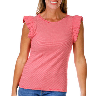 Thumbnail 1: TRUTH Women's Ruffle Sleeve Top 