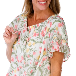 Thumbnail 2: Cece Women's Short Sleeve Keyhole Neck Top 