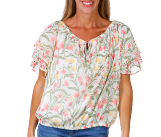 Thumbnail 1: Cece Women's Short Sleeve Keyhole Neck Top 