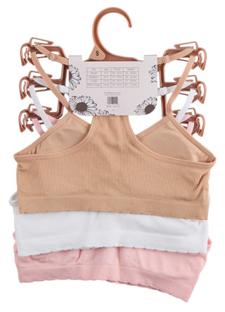 Thumbnail 1: daisy fuentes Girls 3 Pk Seamless Bralettes Set 