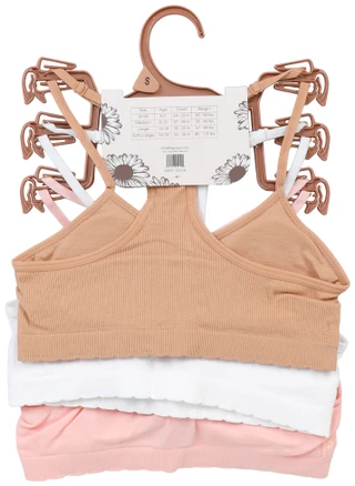 Thumbnail 2: daisy fuentes Girls 3 Pk Seamless Bralettes Set 