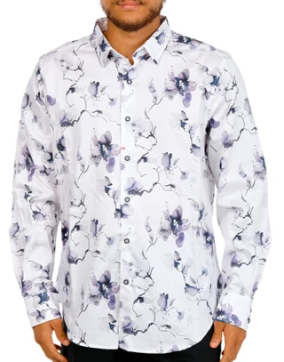 Thumbnail 1: ROBERT GRAHAM Men's Long Sleeve Printed Button Down Shirt 