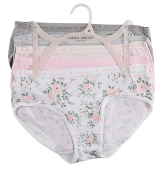 Thumbnail 1: Laura Ashley Girls 5 Pk Brief Panties Set 