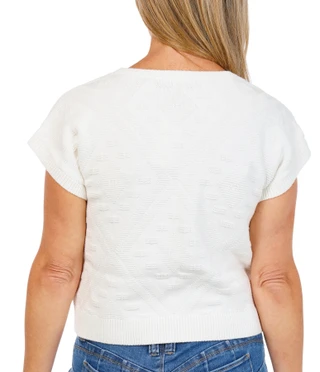 Thumbnail 3: FLAG & ANTHEM Womens Short Sleeve Southwest Sweater Tee 