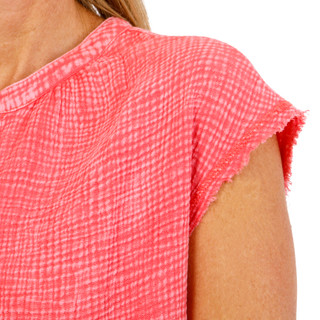 Thumbnail 2: FLAG & ANTHEM Womens Short Sleeve Cotton Gauze Button Down Top 