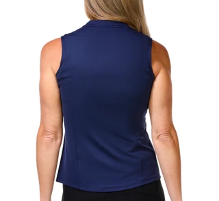Thumbnail 3: Puma Golf Women's Active Aerlon Mock Sleeveless Golf Polo 