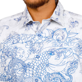Thumbnail 2: ROBERT GRAHAM Men's Long Sleeve Ramsey Embroidered Shirt 