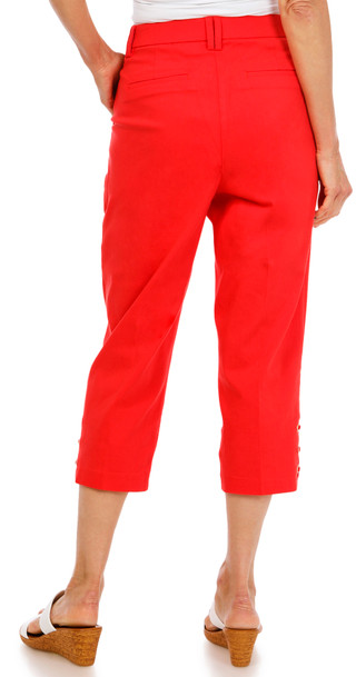 Thumbnail 2: Zac & Rachel Women's Triple Bar Hem Capris 