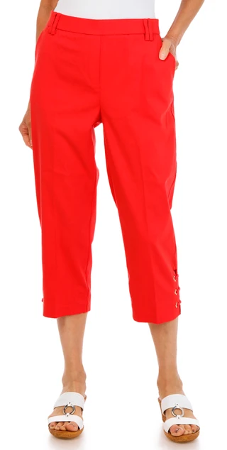 Thumbnail 1: Zac & Rachel Women's Triple Bar Hem Capris 