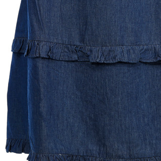Thumbnail 3: Cupio Women's Chambray Tiered Maxi Skirt 