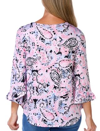 Thumbnail 2: Ruby Road Women's 3/4 Sleeve V-Neck Top 