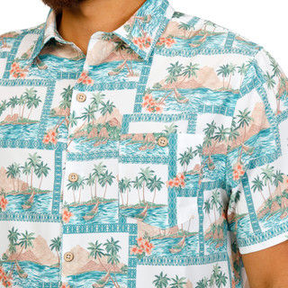 Thumbnail 3: Caribbean Joe Men's Short Sleeve Button Down Shirt 