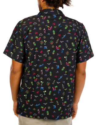 Thumbnail 3: Caribbean Joe Men's Tropical Happy Hour Button Down Shirt 
