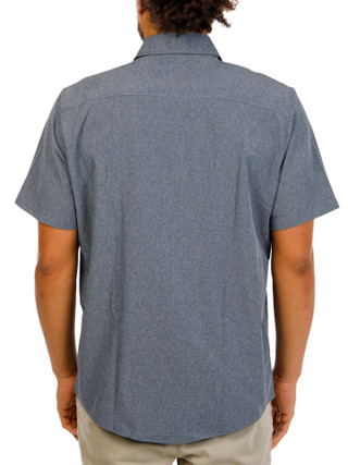 Thumbnail 3: Quiksilver Waterman Men's Short Sleeve Tech Button Down Shirt 