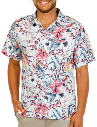 Thumbnail 1: Caribbean Joe Men's Short Sleeve Button Down Shirt 