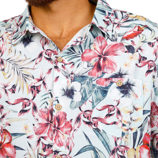 Thumbnail 3: Caribbean Joe Men's Short Sleeve Button Down Shirt 