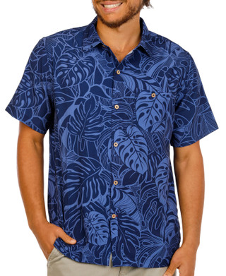 Thumbnail 1: Caribbean Joe Men's Short Sleeve Button Front Shirt 