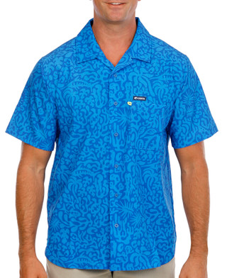 Thumbnail 1: COSTA  Men's Camp Tech Woven Printed Button-Down Shirt 