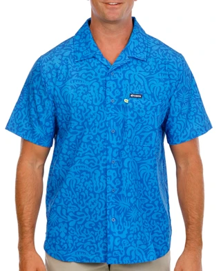 Thumbnail 1: COSTA  Men's Camp Tech Woven Printed Button-Down Shirt 