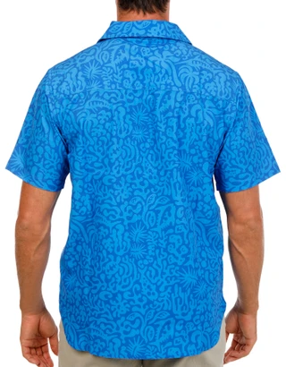 Thumbnail 2: COSTA  Men's Camp Tech Woven Printed Button-Down Shirt 
